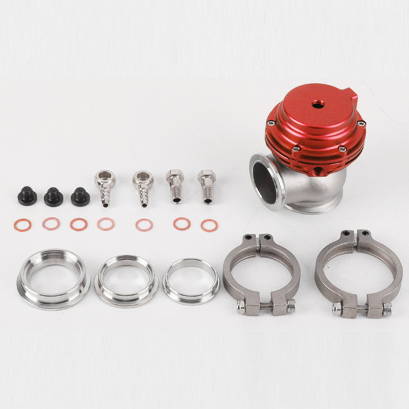 Red 38 mm external turbine Wastegate V-band flange 22PSI for manifold universal application