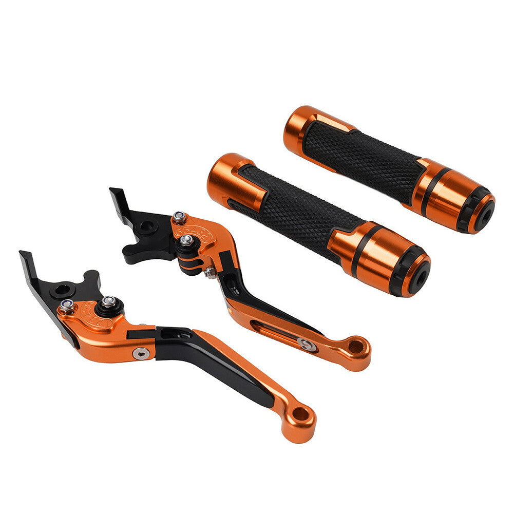 Folding Extendable Brake Clutch Levers Handlebar Grips Set for BMW G310 R/GS