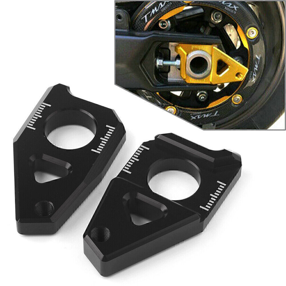 Achse Kette Einsteller Bl?cke Schwarz F¨¹r for Yamaha YZF R1 FZ8 FZ1 TMAX 530