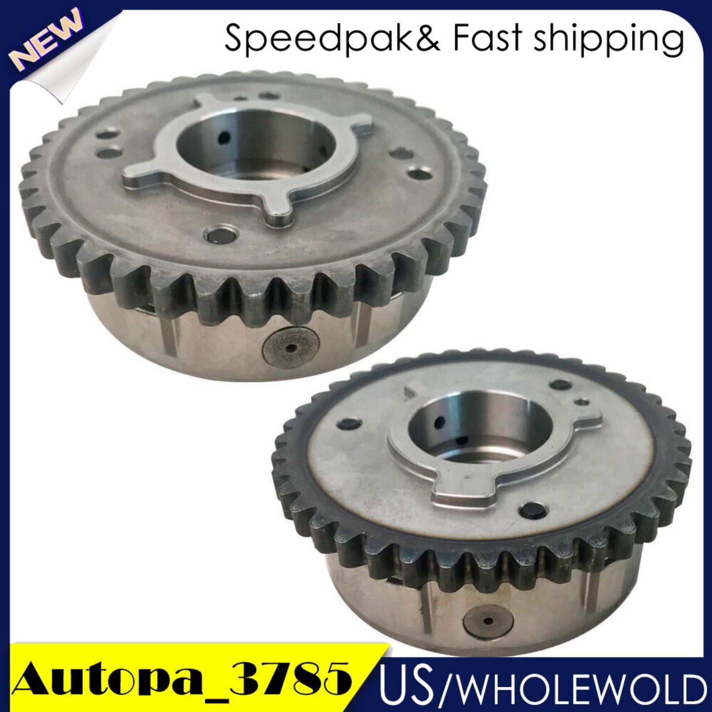 2pcs Camshaft Timing Adjuster CJ5E6C524AD CJ5E6C525AD for Land Rover Discovery