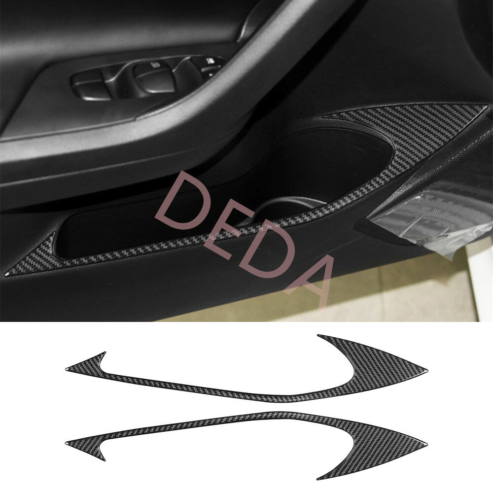 Carbon Fiber Front Door Armrest Storage Panel Trim for Nissan Altima Teana 13-18