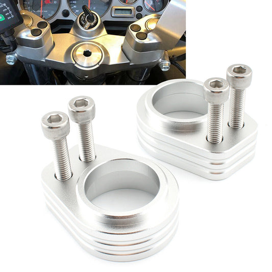 Handlebar Riser Spacer Handle Bar Riser Mount Clamp for Kawasaki ZZR1200 Pair