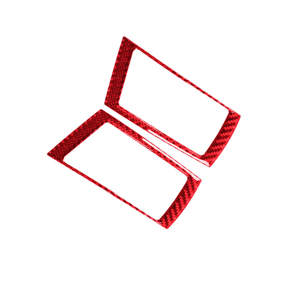Red Carbon Fiber Upper Vent Oullet Frame Cover for BMW X5 E70 X6 E71 2008-2013