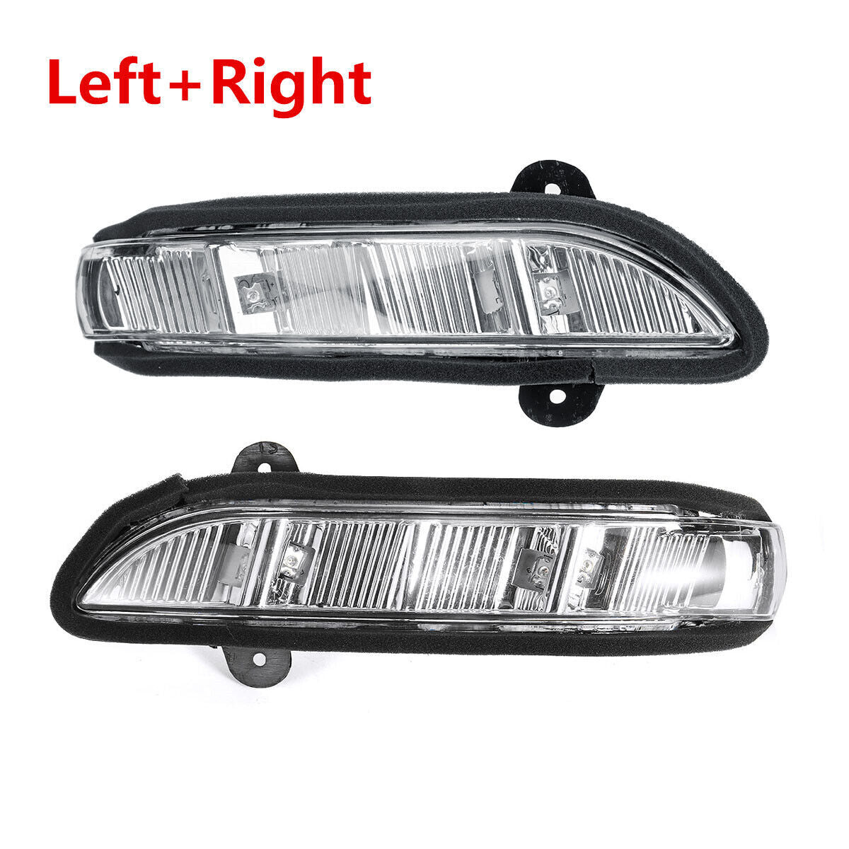 A pair of side mirror turn signals are applicable to for Mercedes-Benz E350 CL65 W216 W211 2006-09
