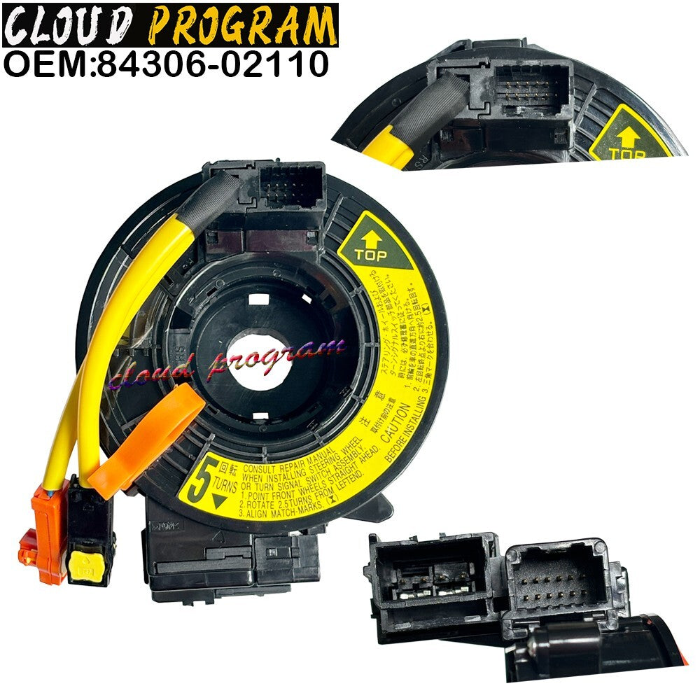 Spiral Cable Clock Spring 84306-02110 for Pontiac Vibe 2004-2008 4Cyl 1.8L