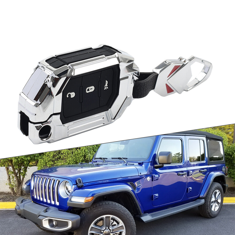 for Smart Keyless Remote Key Fob Cover for Jeep for Wrangler 2018-24 Gladiator 20-24 21