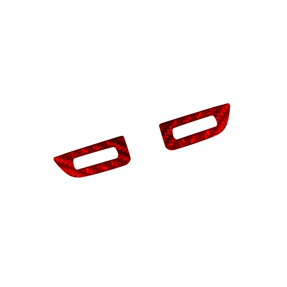 Red Carbon Fiber Center Vent Adjusts Frame Cover Trim for KIA Cadenza 2014-2016