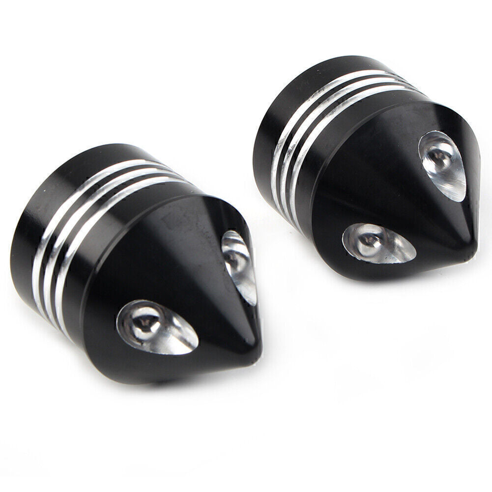 Vorderachskappe Mutternabdeckung Fur for Harley Electra Glide Sportster Schwarz