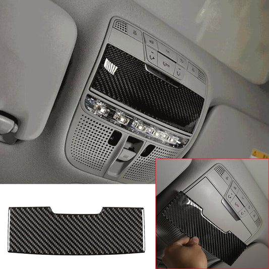 Carbon Fiber Reading Light Sun Glasses Case Trim for Benz C GLC Class W205 2015+
