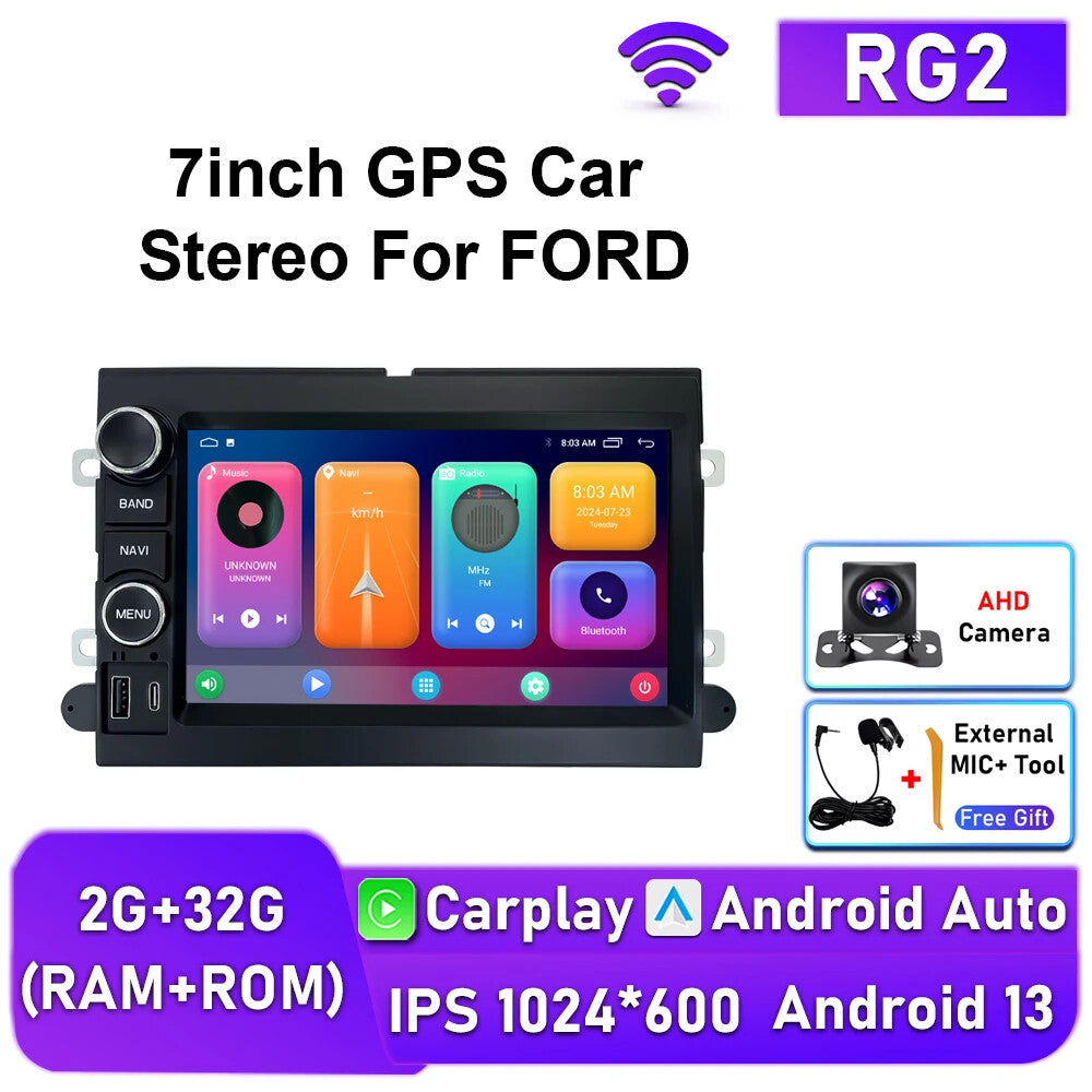 Android for Ford F150 Explorer 2004-2010 CarPlay Car Radio GPS Multimedia Screen