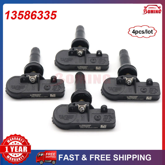 Set of 4pcs New 13586335 Tire Pressure Monitoring Sensors TPMS for Chevy for GMC