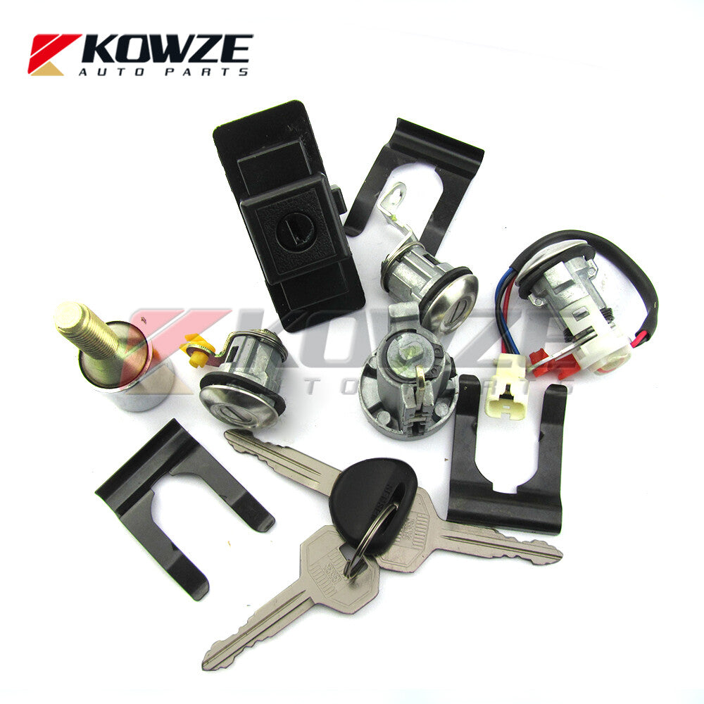 Lock Cylinder Key Set for Mitsubishi Pajero Montero 2nd 4G54 4D56
