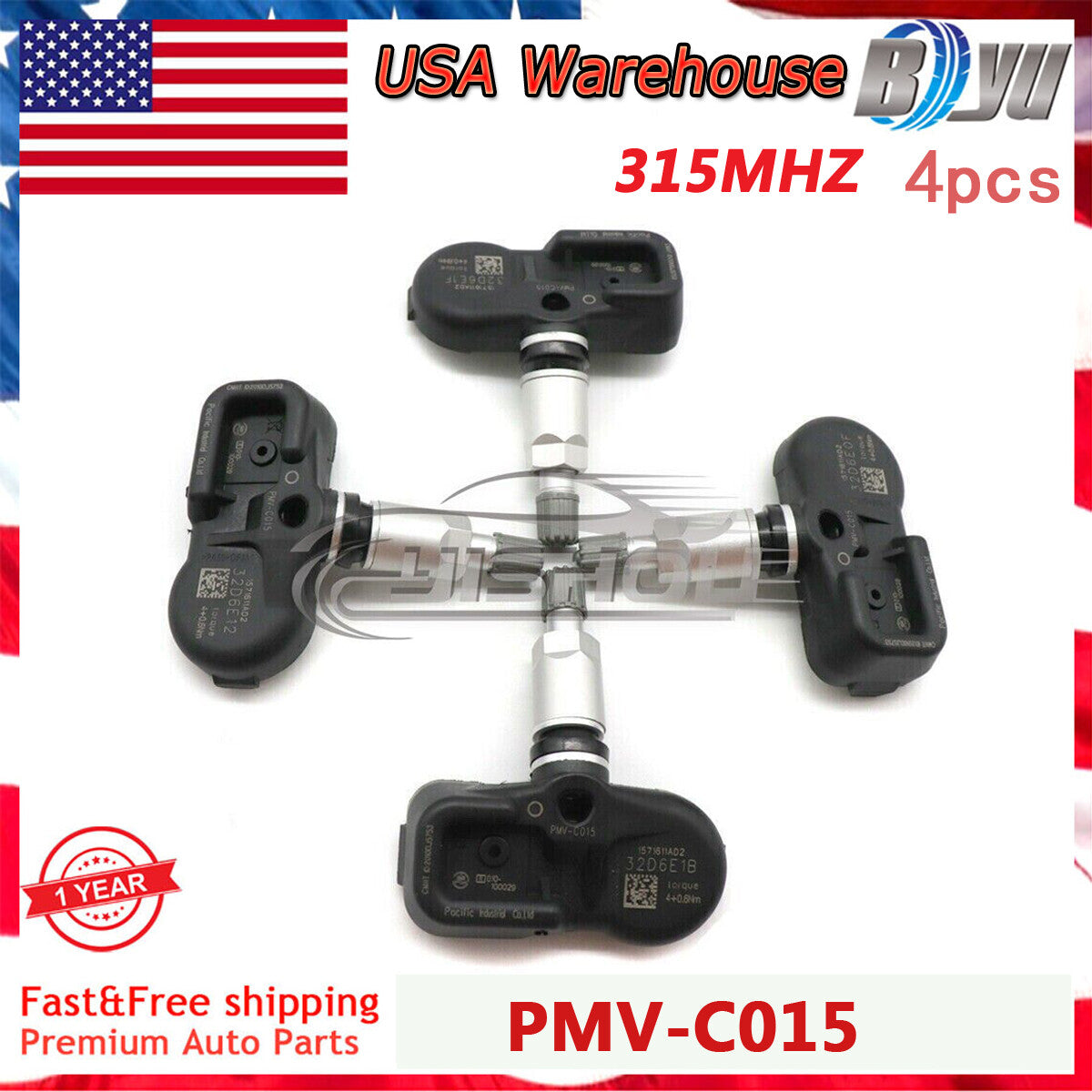 4PCS 42607-06030 NEW Tire Pressure Sensor Monitor TPMS for TOYOTA for CAMRY PMV-C015