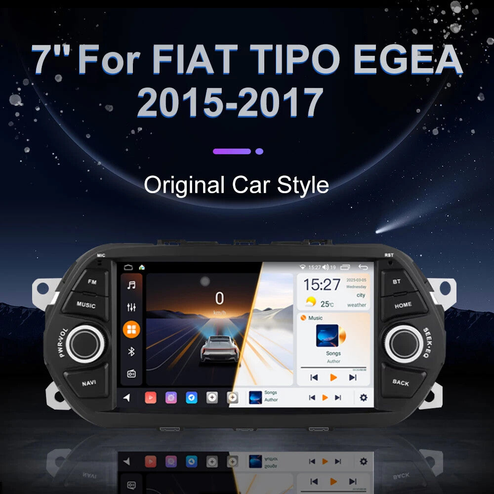for FIAT EGEA TIPO 2015-2017 Android Auto CarPlay Car Stereo Radio Screen GPS BT