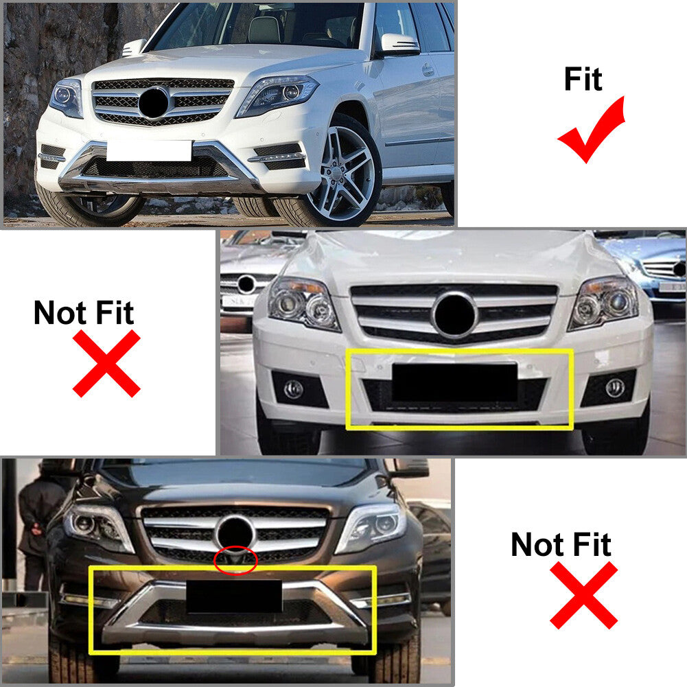 GTR Style Front Bumper Hood Grille for Benz GLK Class X204 2013-2015