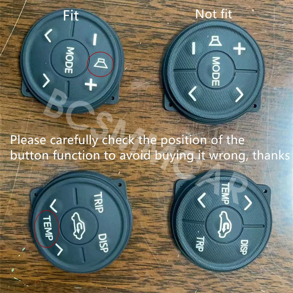 Car Button Cover For Steering Wheel Control Fit for Toyota Prius XW30 MK3 2010