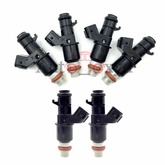 Set of 6 Fuel Injectors Nozzle 16450-RZP-003 for Honda Pilot 16450RZP003 Tested