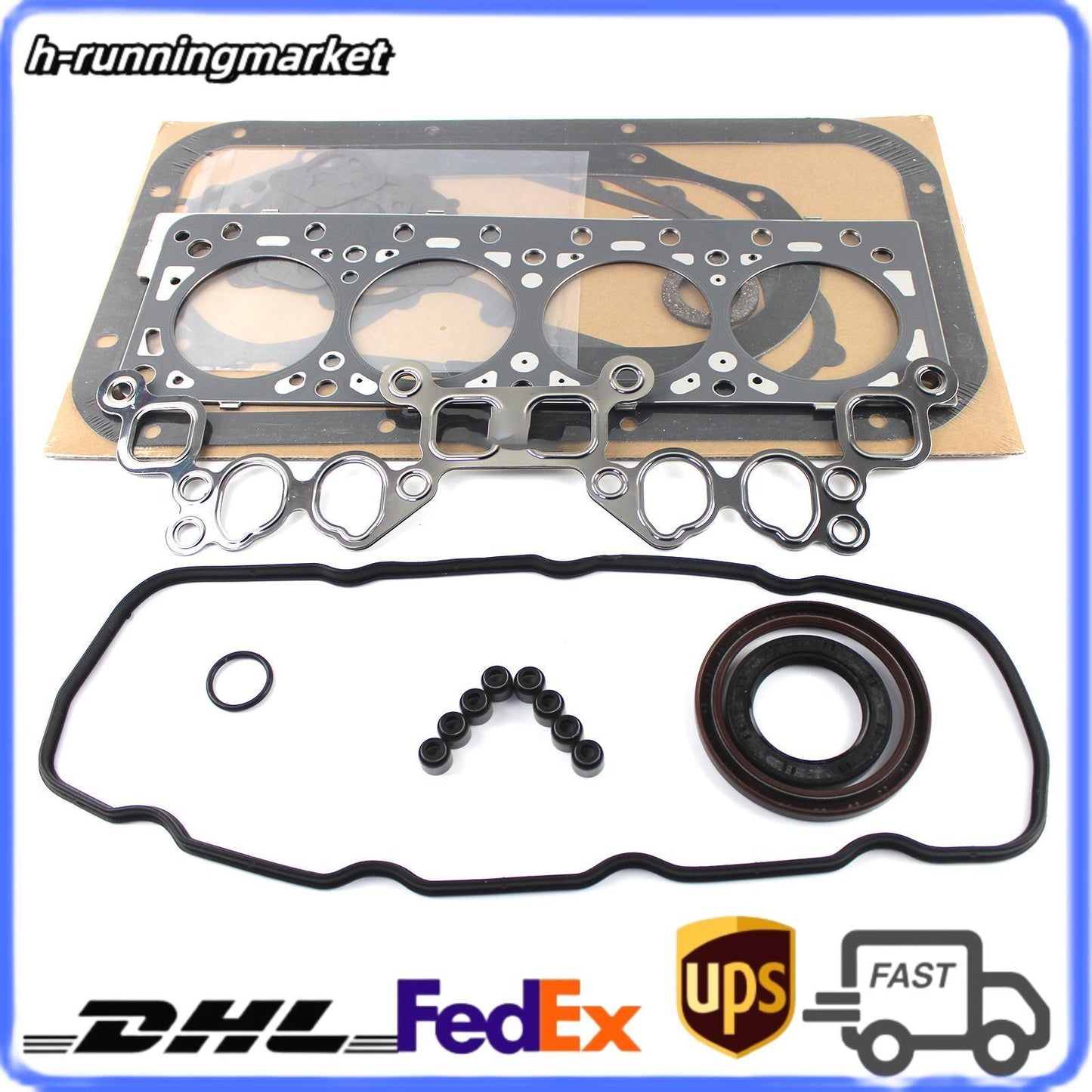 Engine Overhaul Cylinder Gasket Kit for Nissan K21 Gasoline LPG TCM CAT Forklift