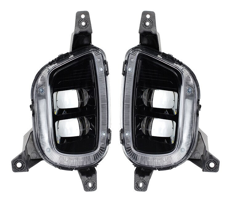 1 Pair for Kia Carnival 2014-2016 DRL 12V Fog Lamp Daytime Running Lights White