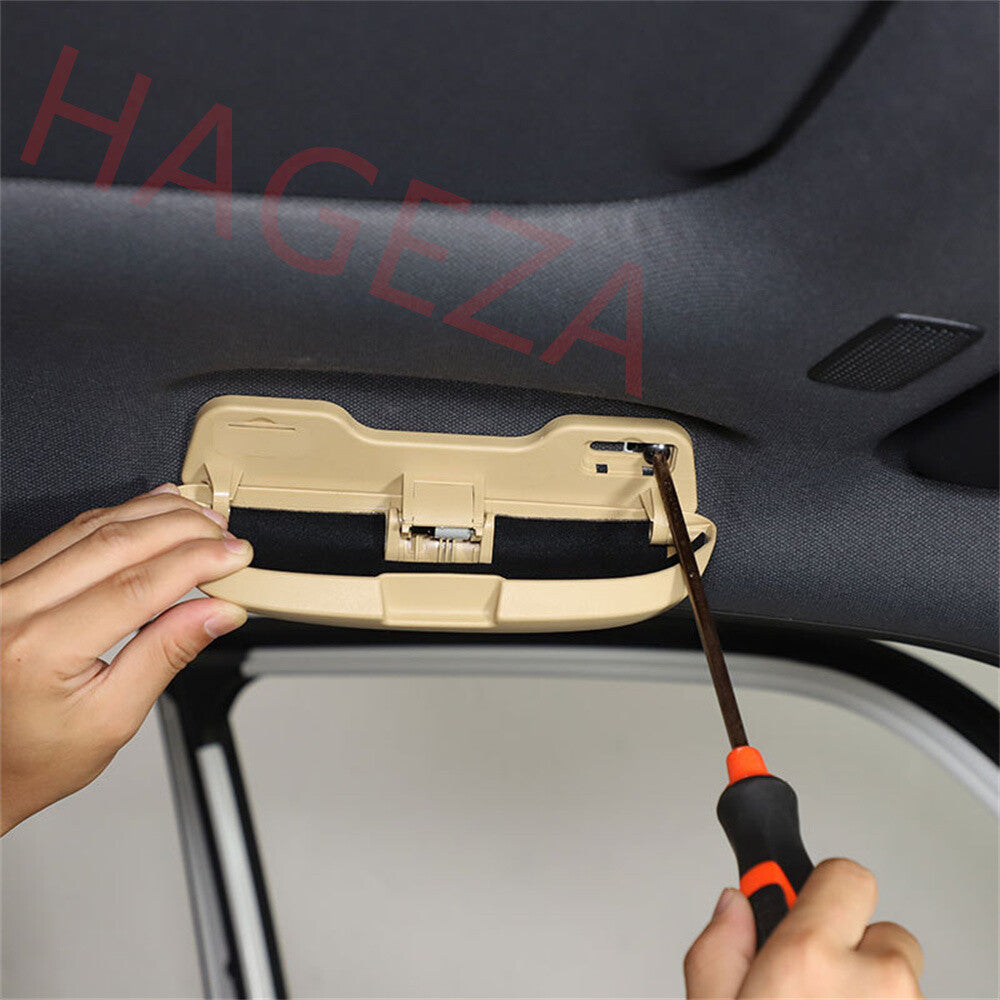 Beige Car Roof Glasses Case Sunglass Holder For Toyot@ for Land Cruiser LC250 2024+