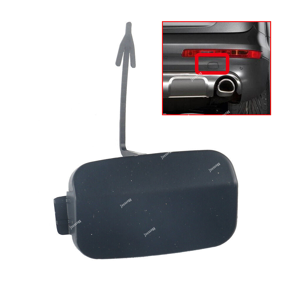 Right Side Primed Rear Bumper Tow Hook Eye Cover Cap Fit for Audi Q7 2010-2015