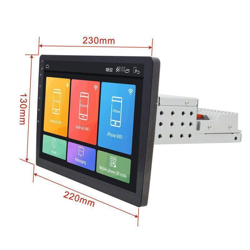 9Single Din Navigation DVD Video TV WiFi/3G/4G Android 8.1 Car Stereo Radio GPS