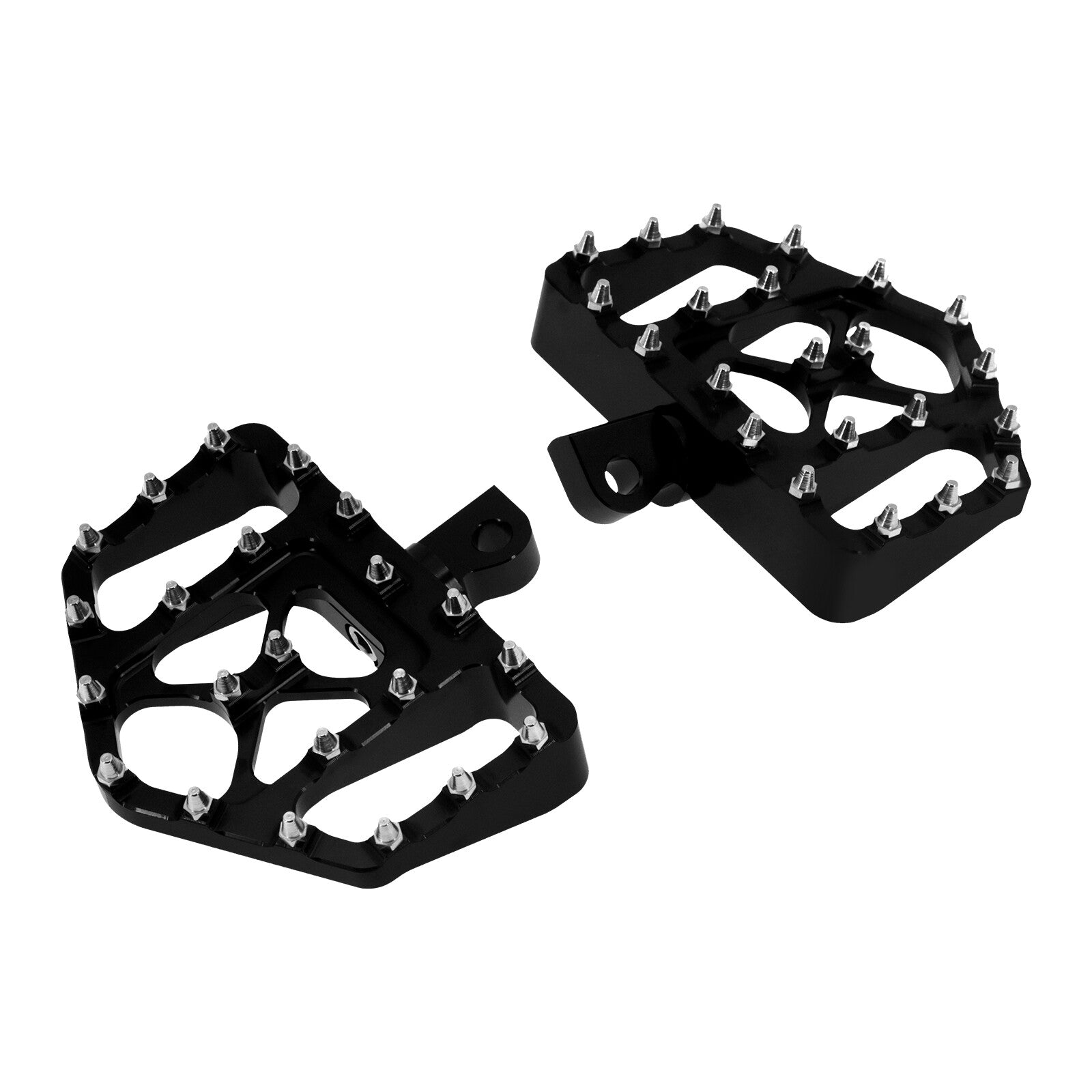 Black MX Style Foot Pegs Floorboard for Harley Touring Road Electra Glide Dyna
