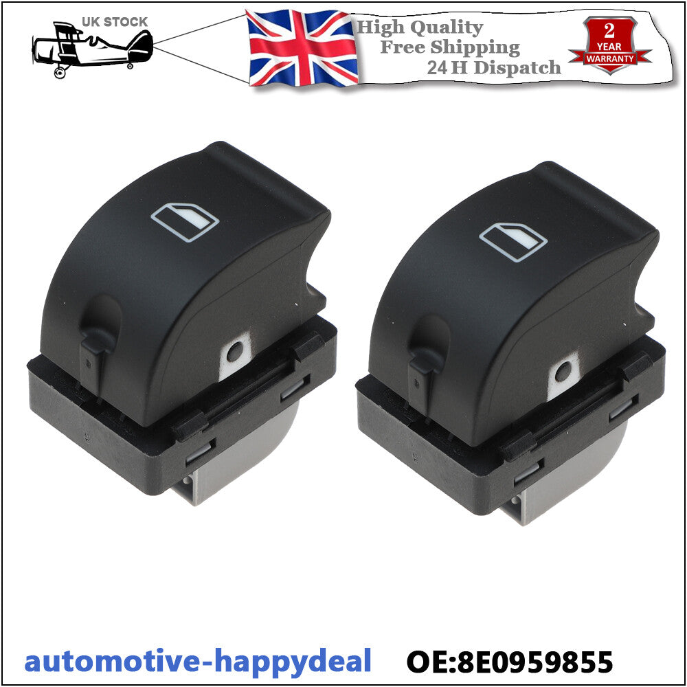 2X for Audi A4 B6 2000-2004 Electric Window Switch Front or Rear 8E0959855