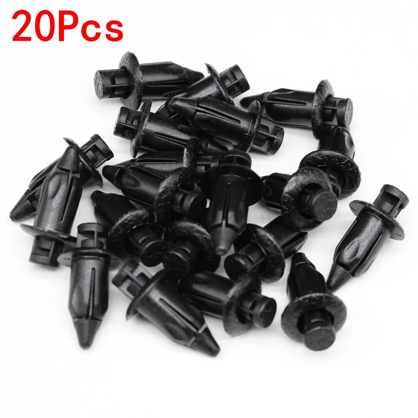 20Pcs Black Nylon Clips Liner Trim Bumper Retainers Fastener for Toyota Yaris