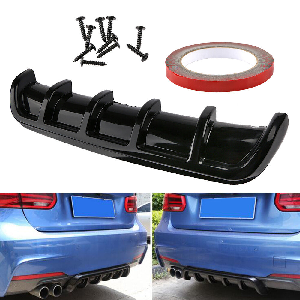 General Motors Rear Bumper Body Kit Shark Chin Boiler Diffuser Trim Cover Black