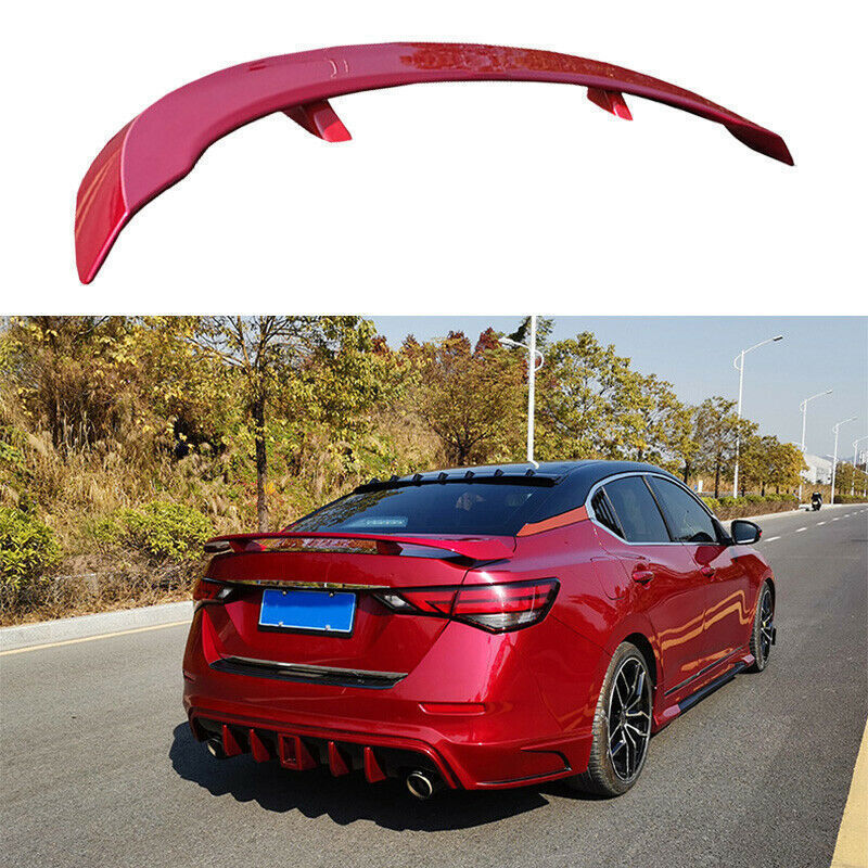 Gloss Red Rear Boot Trunk Ducktail Spoiler Wing for Nissan Sentra Sylphy 2020-23