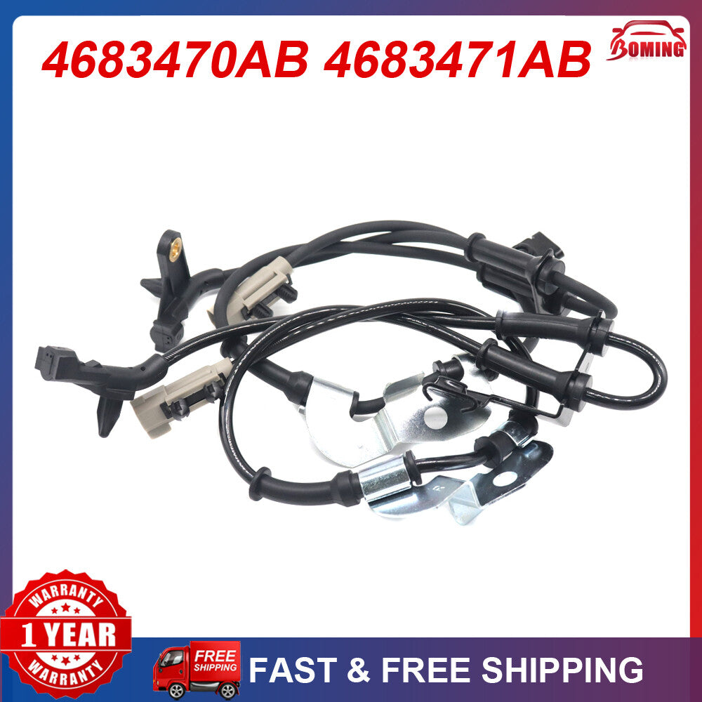 Set of 2 New Front Side ABS Wheel Speed Sensor for Chrysler Town Country for Dodge