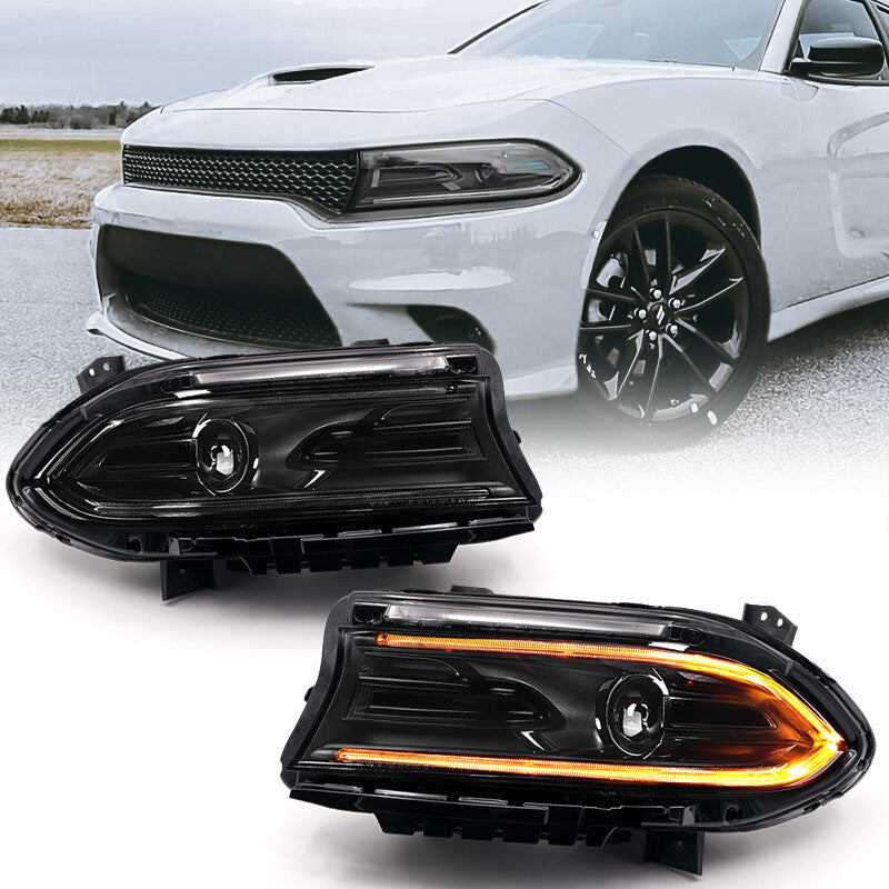 2P Suitable for 2022-2023 for Dodge Charger Halogen Projector Front Light (Left and Right)