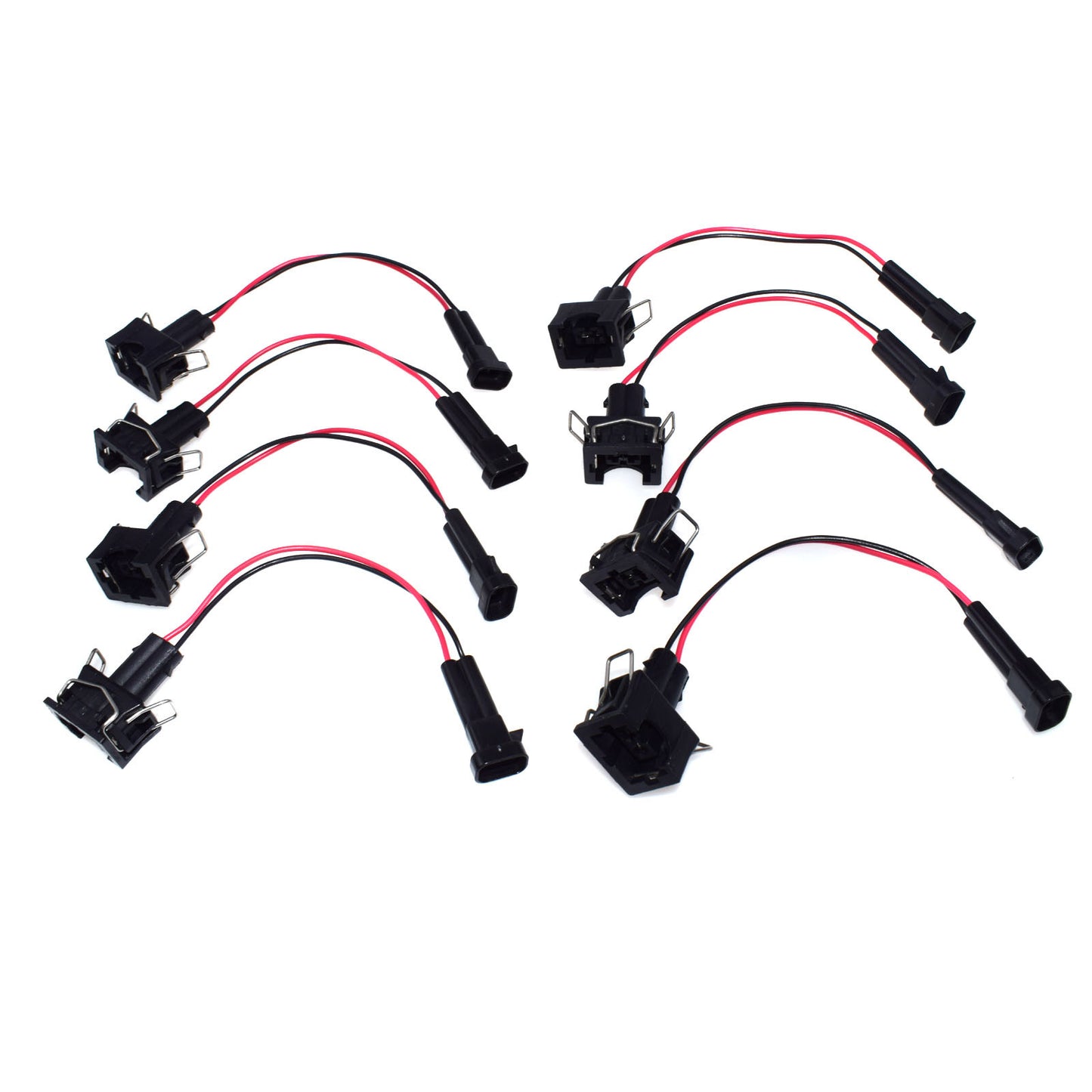 8-Piece Wiring Harness Adapter Plugs LQ4 LQ9 4.8 5.3 6.0 Injector to LS1 LS6 LT1 EV1