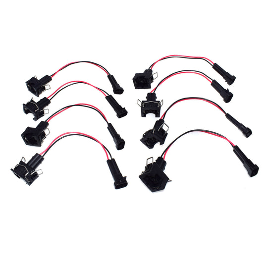 8-Piece Wiring Harness Adapter Plugs LQ4 LQ9 4.8 5.3 6.0 Injector to LS1 LS6 LT1 EV1