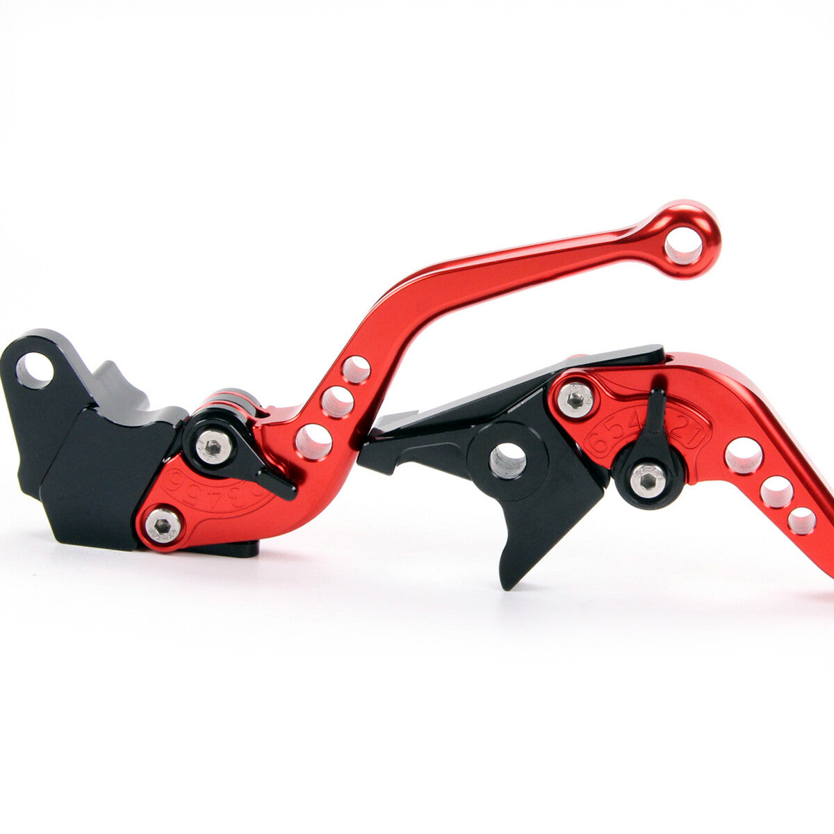 Red Short Brake Clutch Levers for Yamaha TTR125E 2000-05-06-09 TW200 96-2000.