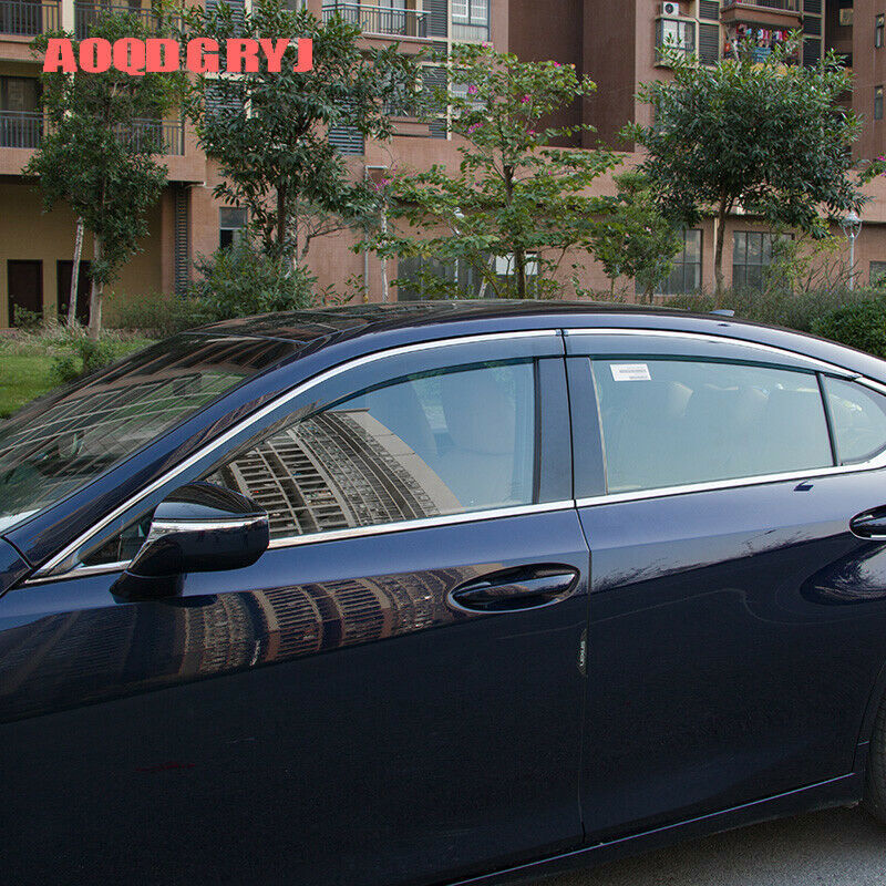 Car Window Visor Vent Sun Shade Rain Guard Door Visor for Lexus ES350 300h 19-22