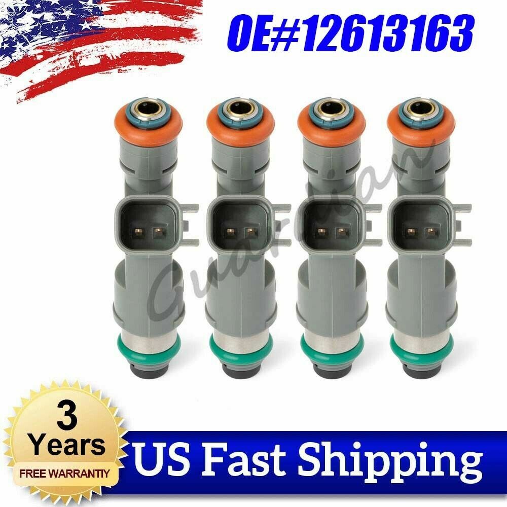4-piece fuel injector 12613163 suitable for Chevrolet HHR 2.2L 2.4L and MALIBU for PONTIAC G6 2.4L 10