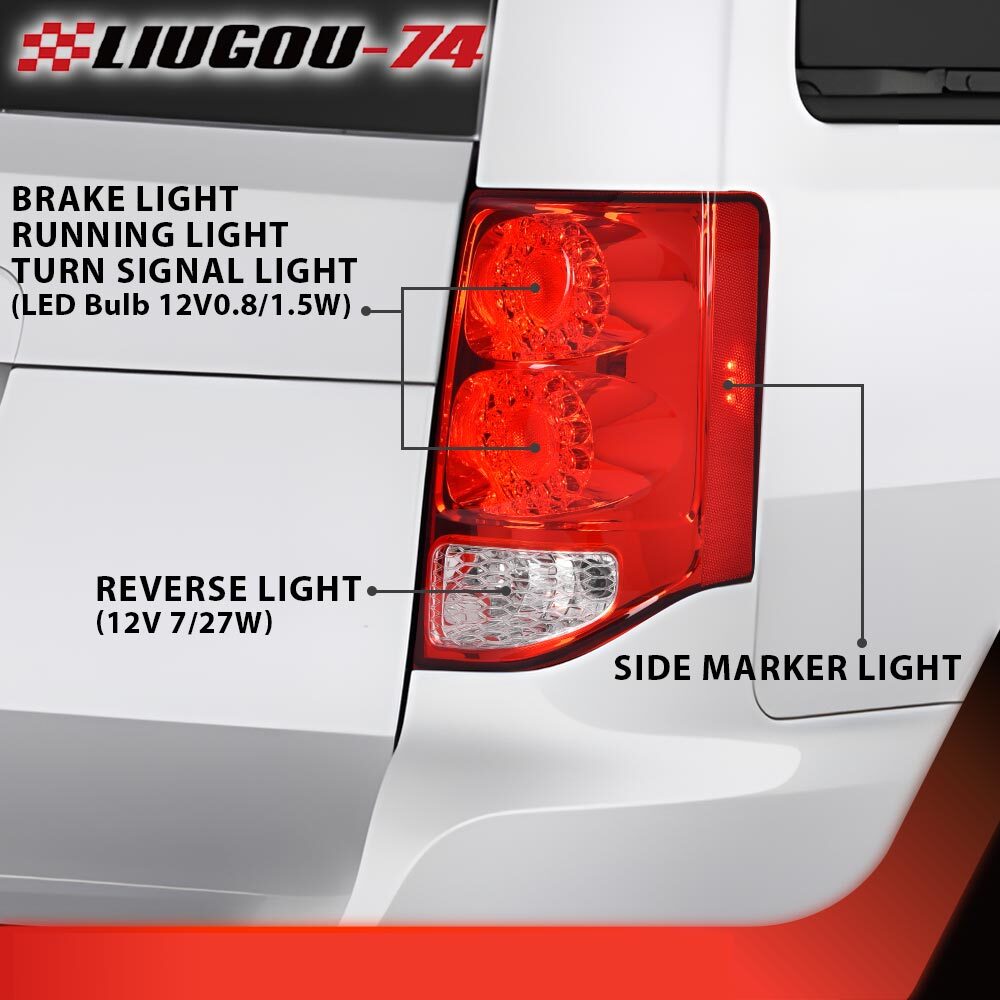 Suitable for 11-19 year old for Dodge Grand Caravan LED taillights, right-hand passenger side taillights, new.