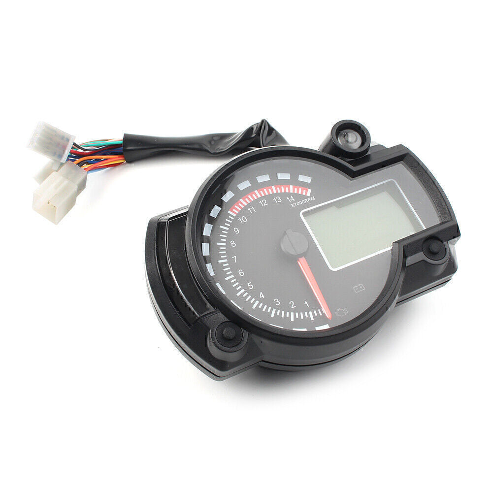 LCD Digit 15000rpm Motorrad Tacho Drehzahlmesser Kilometerz?hler Universal