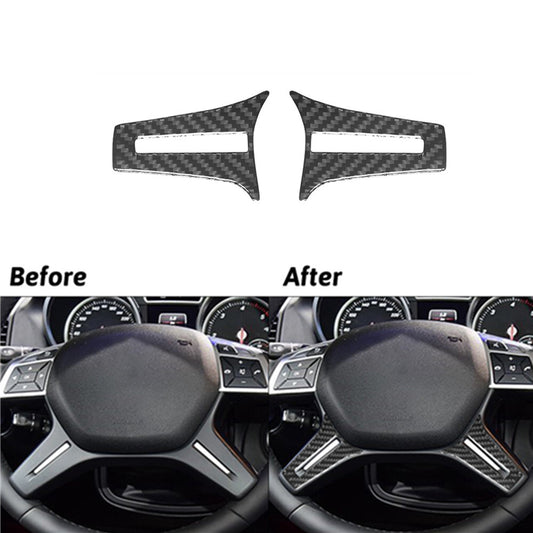 Carbon Fiber Steering Wheel Chin Cover Trim for Mercedes G-Class 2013-2018