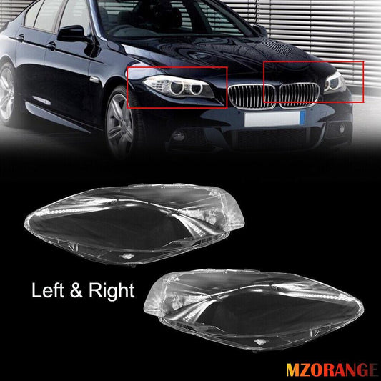 2¡Á F¨¹r for BMW 5er F10 F18 2010-2013 Scheinwerferglas Linse Abdeckung Links+Rechts