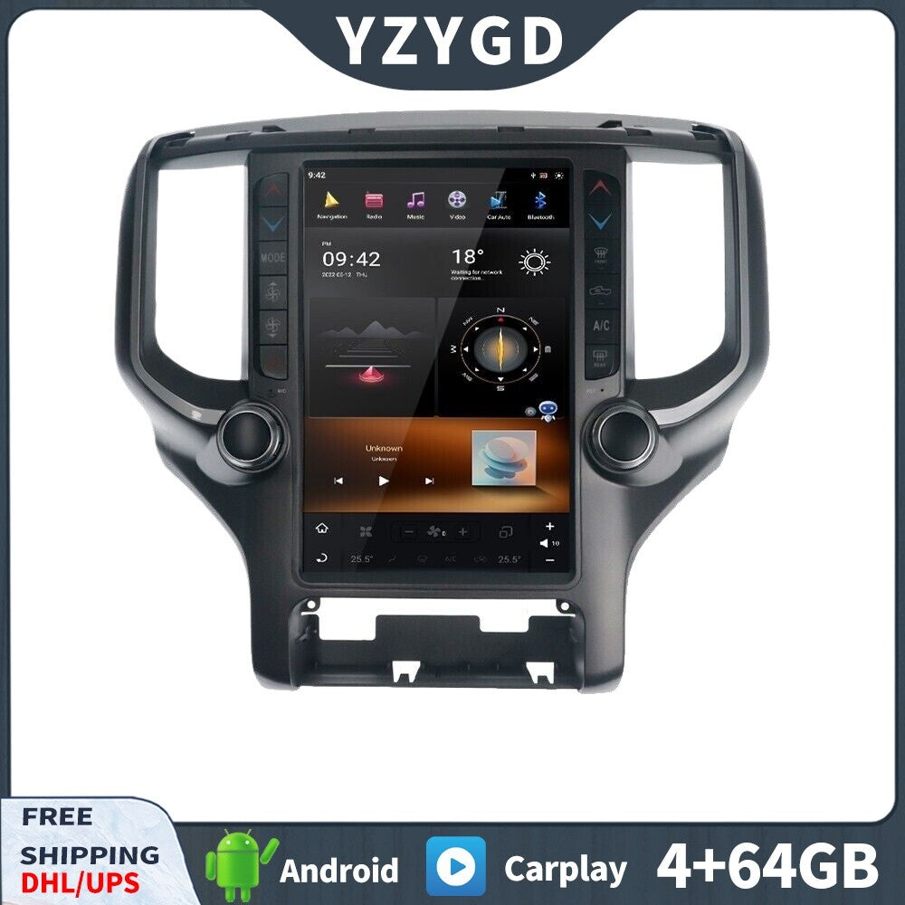 for Dodge for Ram 1500 2500 3500 2019-2021 Android Carplay Car Radio Receiver Screen