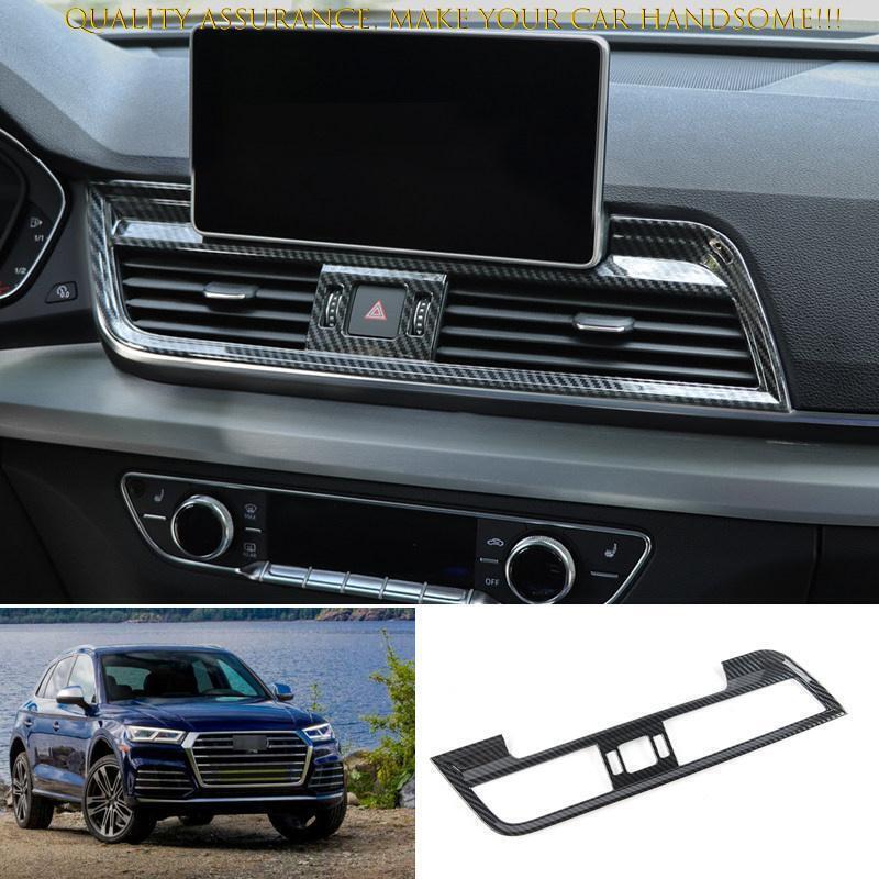 for Audi Q5 SQ5 2018-2023 Carbon Fiber Center Console AC Air Outlet Vent Trim
