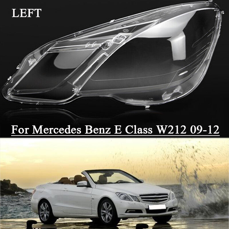 The headlight lens cover on the left side is for 2009-2012 for Mercedes-Benz E-Class W212.