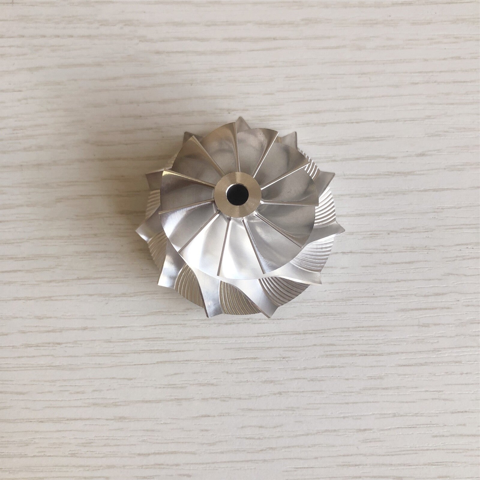 RHF5 forward 39.94/52.50 mm 6+6 blade performance turbine blank compressor wheel