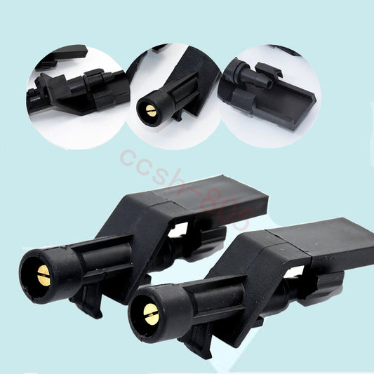 2 Pcs Black Car Front Windscreen Water Spray Washer Nozzle for Honda Crv for Accord