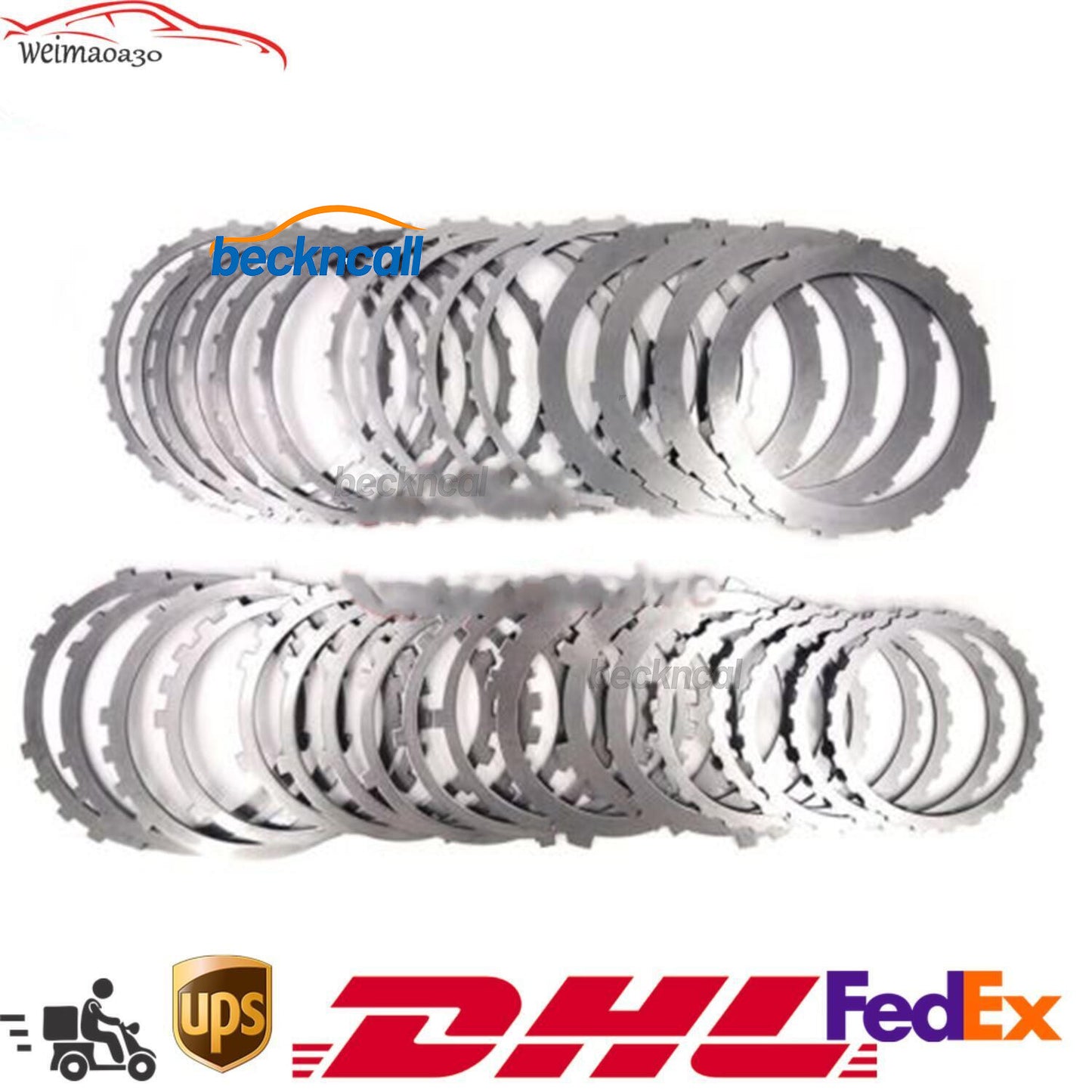 Transnation A750E A750F Transmission Clutch Plates Steel Kit for TOYOTA 2003-UP