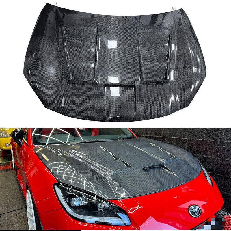 Carbon fiber replacement hood panel for Toyota GR86 for Subaru 2020+