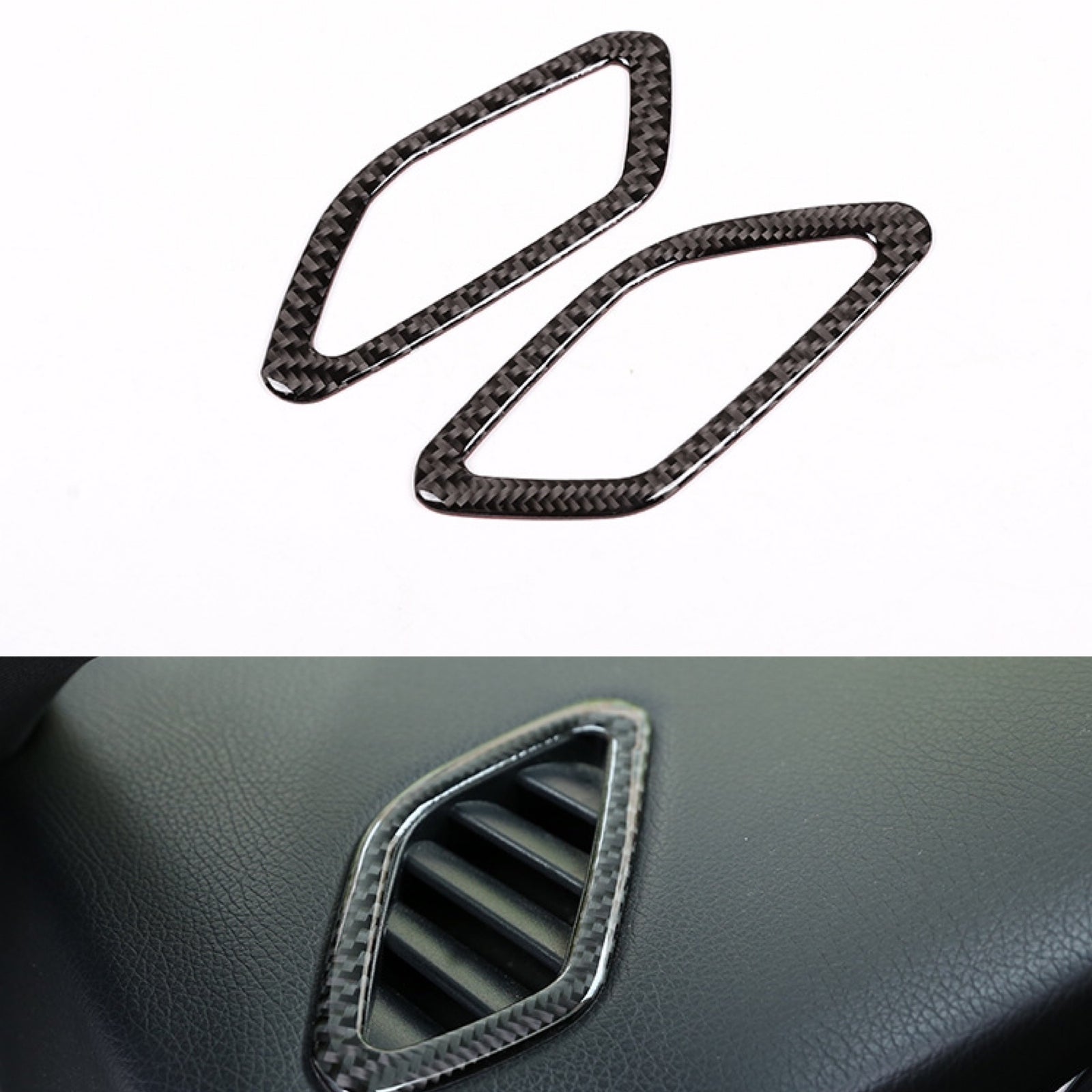 Carbon Fiber Air Condition Vent Cover Fit for Mercedes Benz A GLA CLA 2013-17